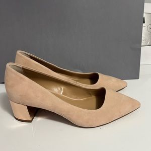 Pink suede Banana Republic heels
